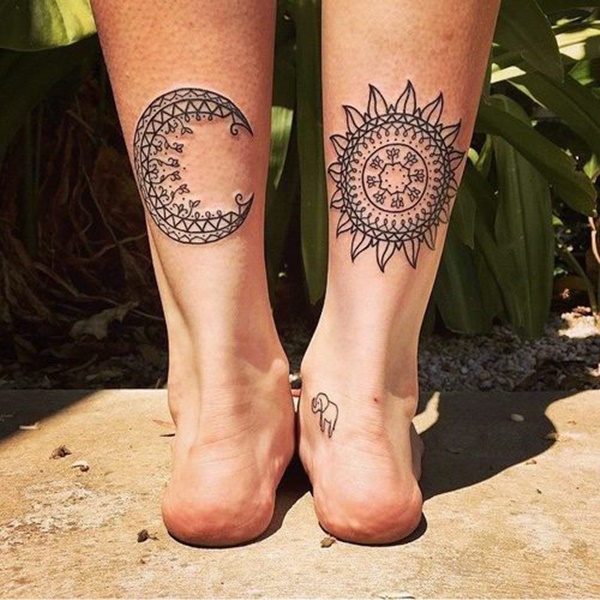  mandala tattoo ankle