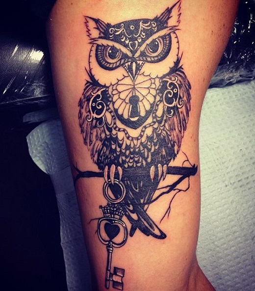  owl tattoo key