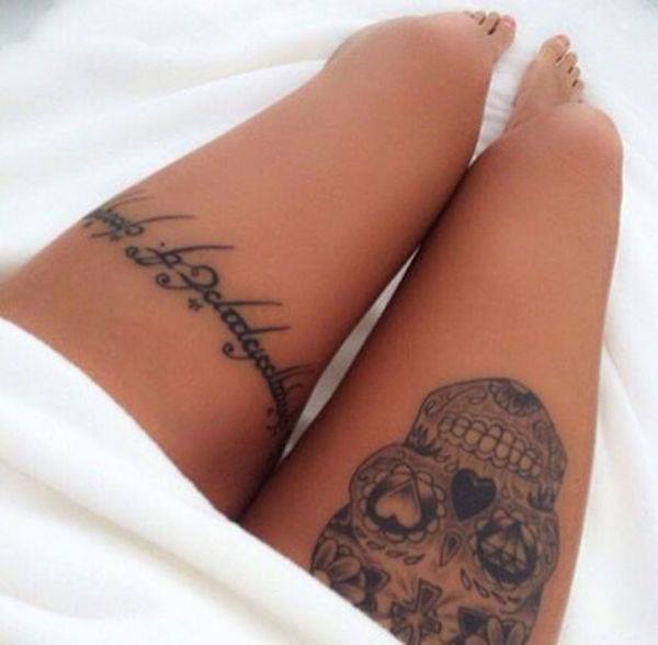 top leg tattoos