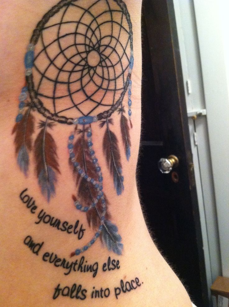  dream catcher tattoo with words