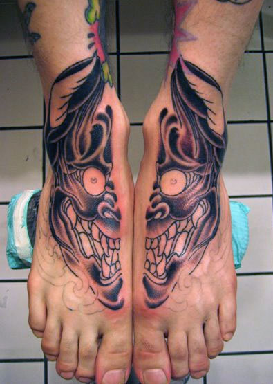  skull tattoos foot