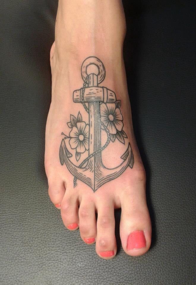  anchor tattoos feet