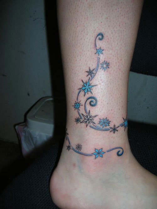 around the ankle tattoos