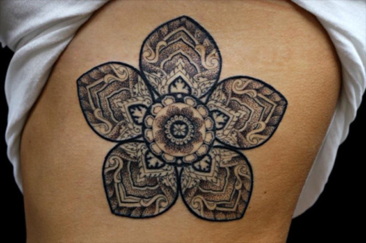  boho sunflower tattoo