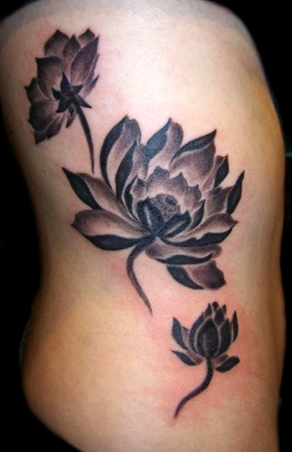  dark lotus flower tattoo