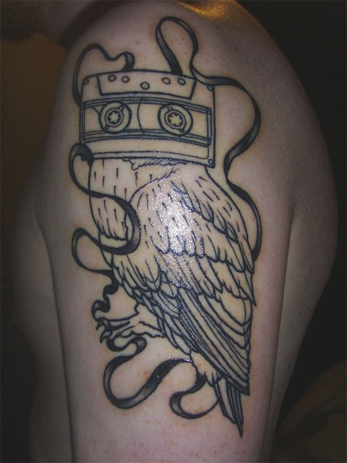 owl music tattoos