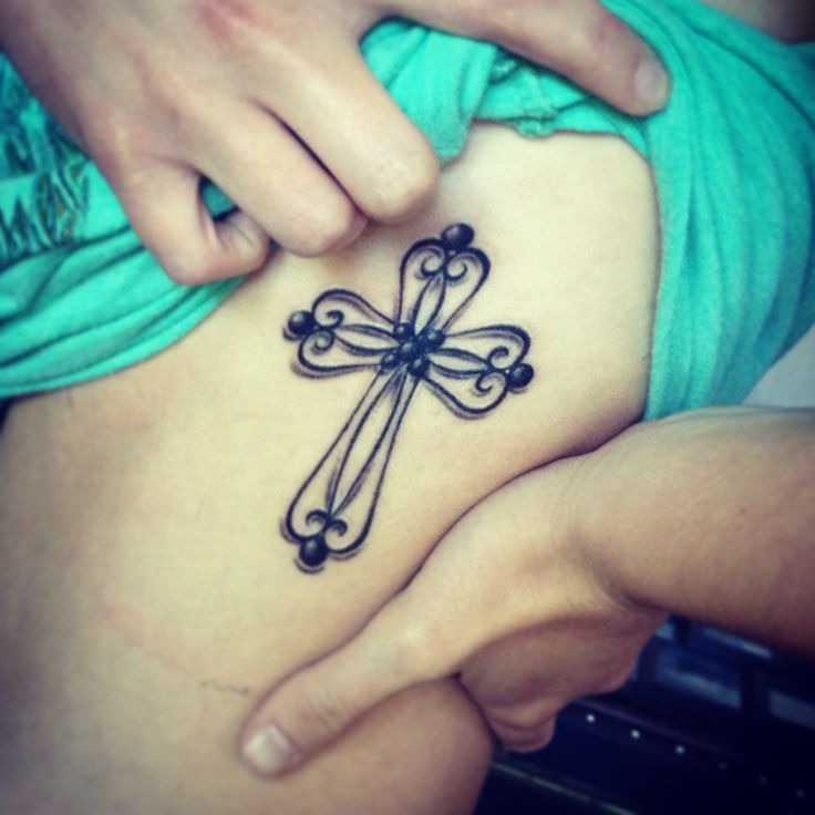  cross tattoos ribcage