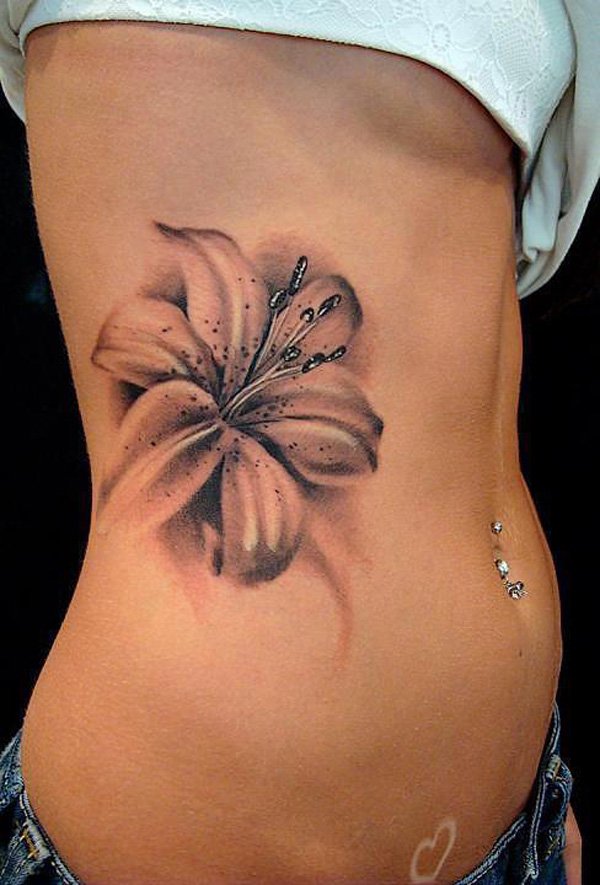  flower tattoos ribs