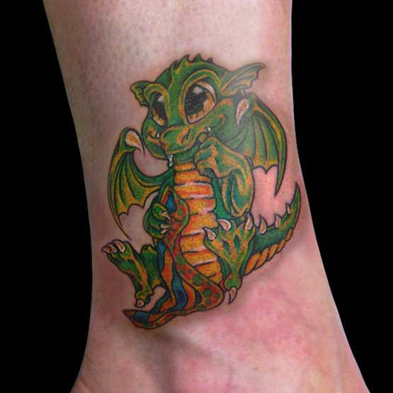 cartoon dragon tattoo