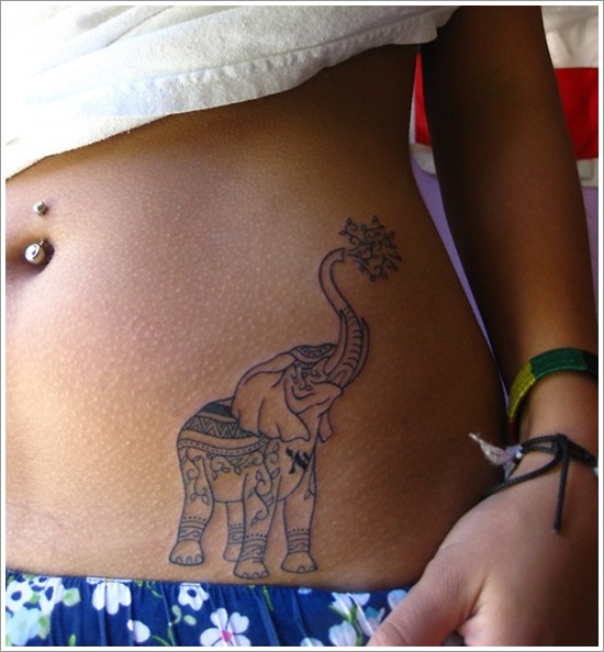  lucky elephant tattoo