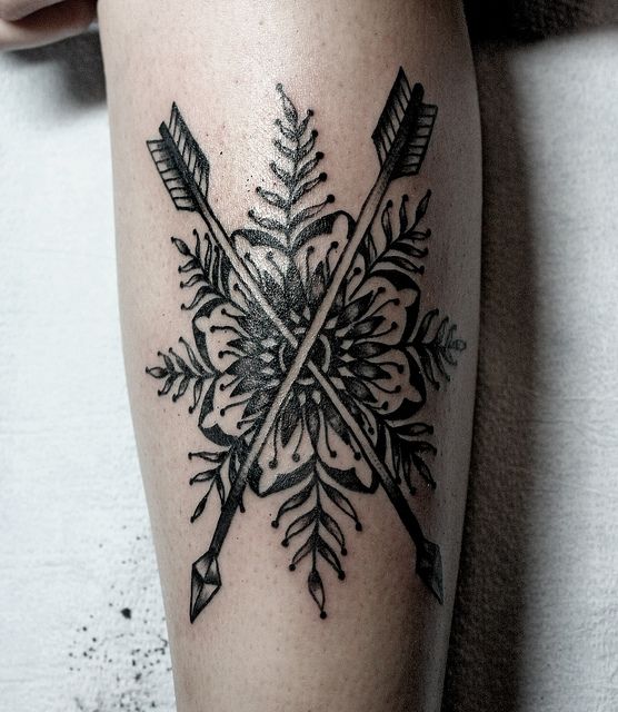 mandala arrow tattoo