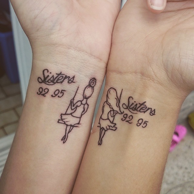  sister wrist tattoos