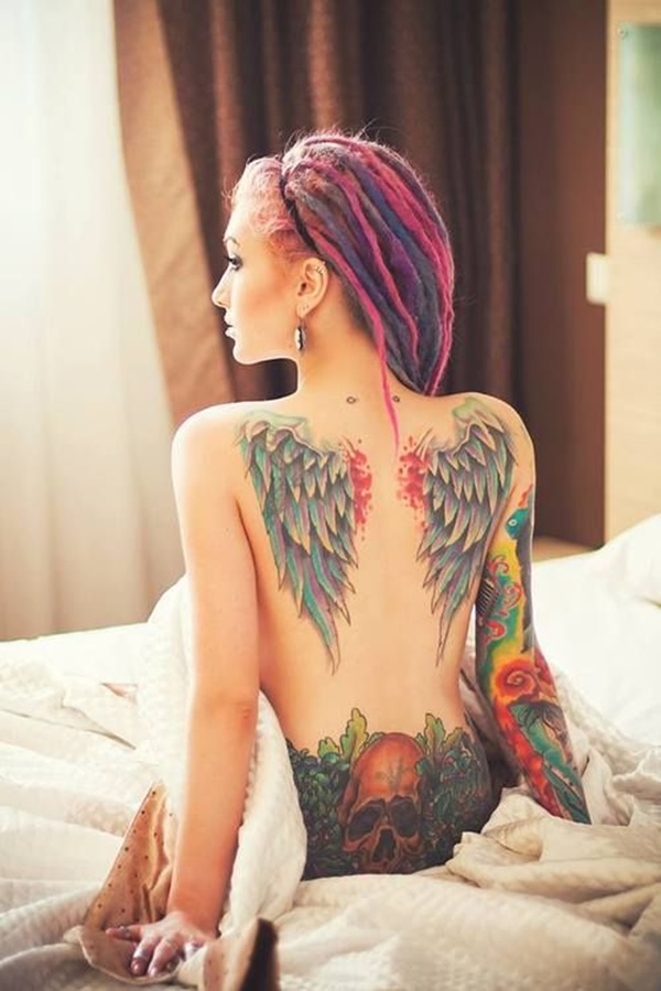  watercolor tattoos wings