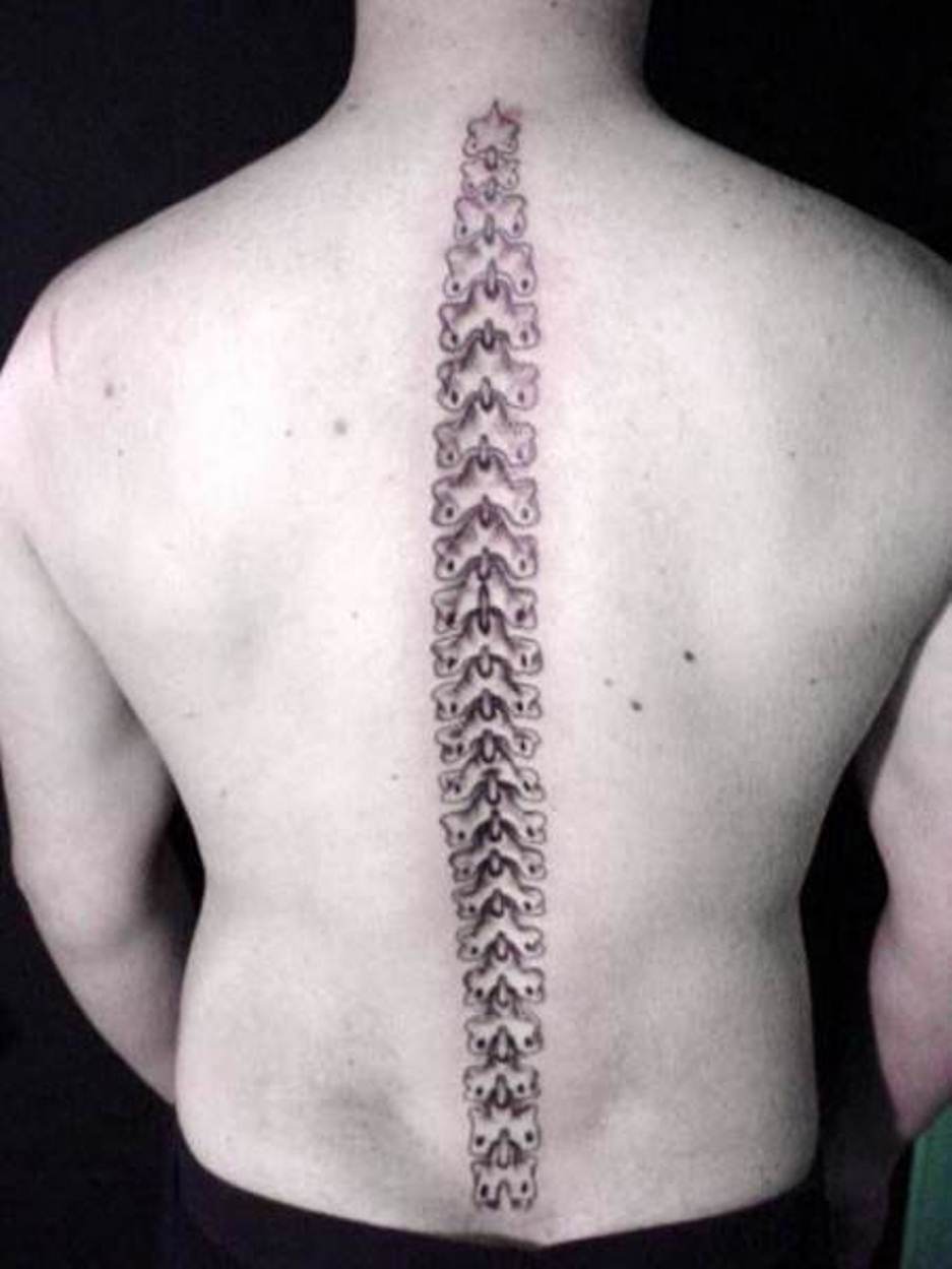  back tattoos spine