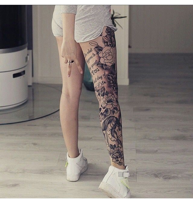 full leg tattoos