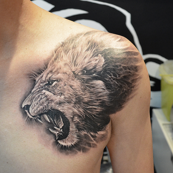  roaring lion tattoo