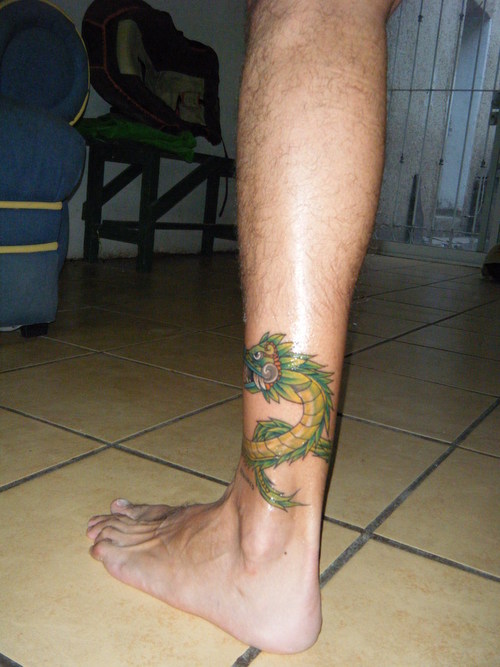  dragon tattoo ankle