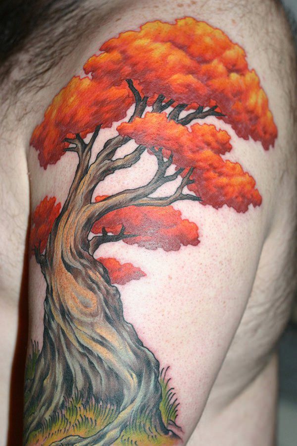 fall tree tattoos