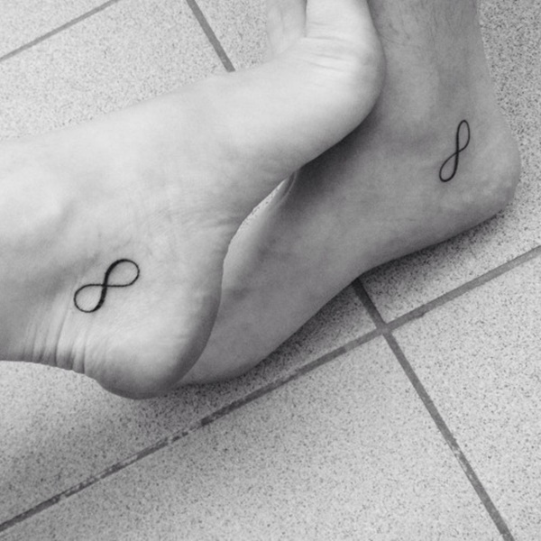 infinity ankle tattoos