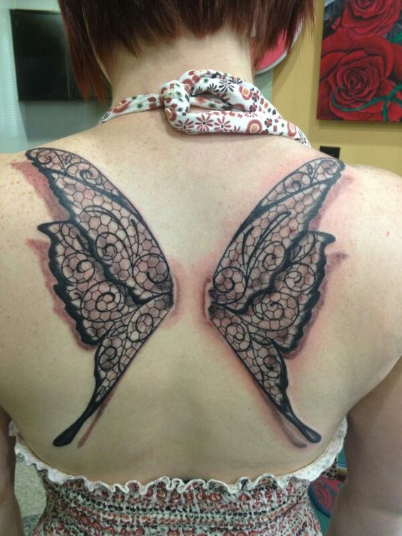  lace wings tattoo