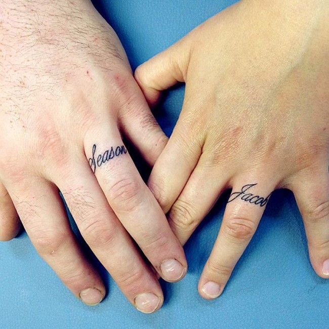  marriage finger tattoos