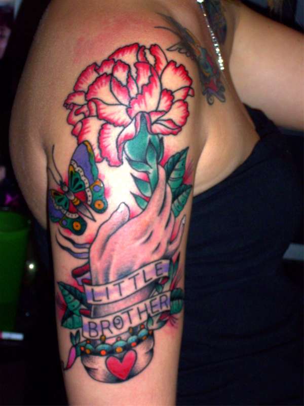  carnation flower tattoos
