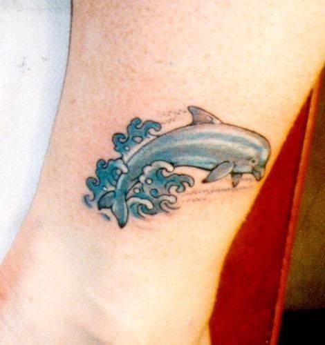 mother daughter dolphin tattoos
