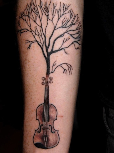  music tattoos tree