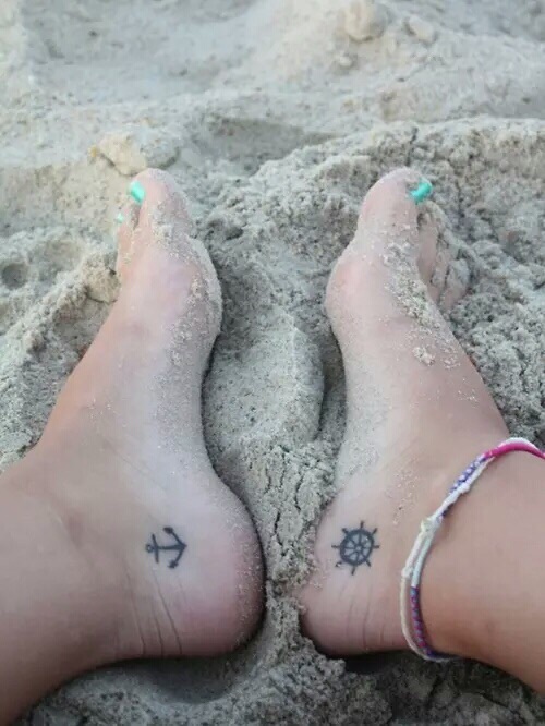  best friend tattoos beach