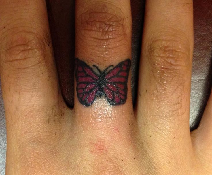  butterfly finger tattoos