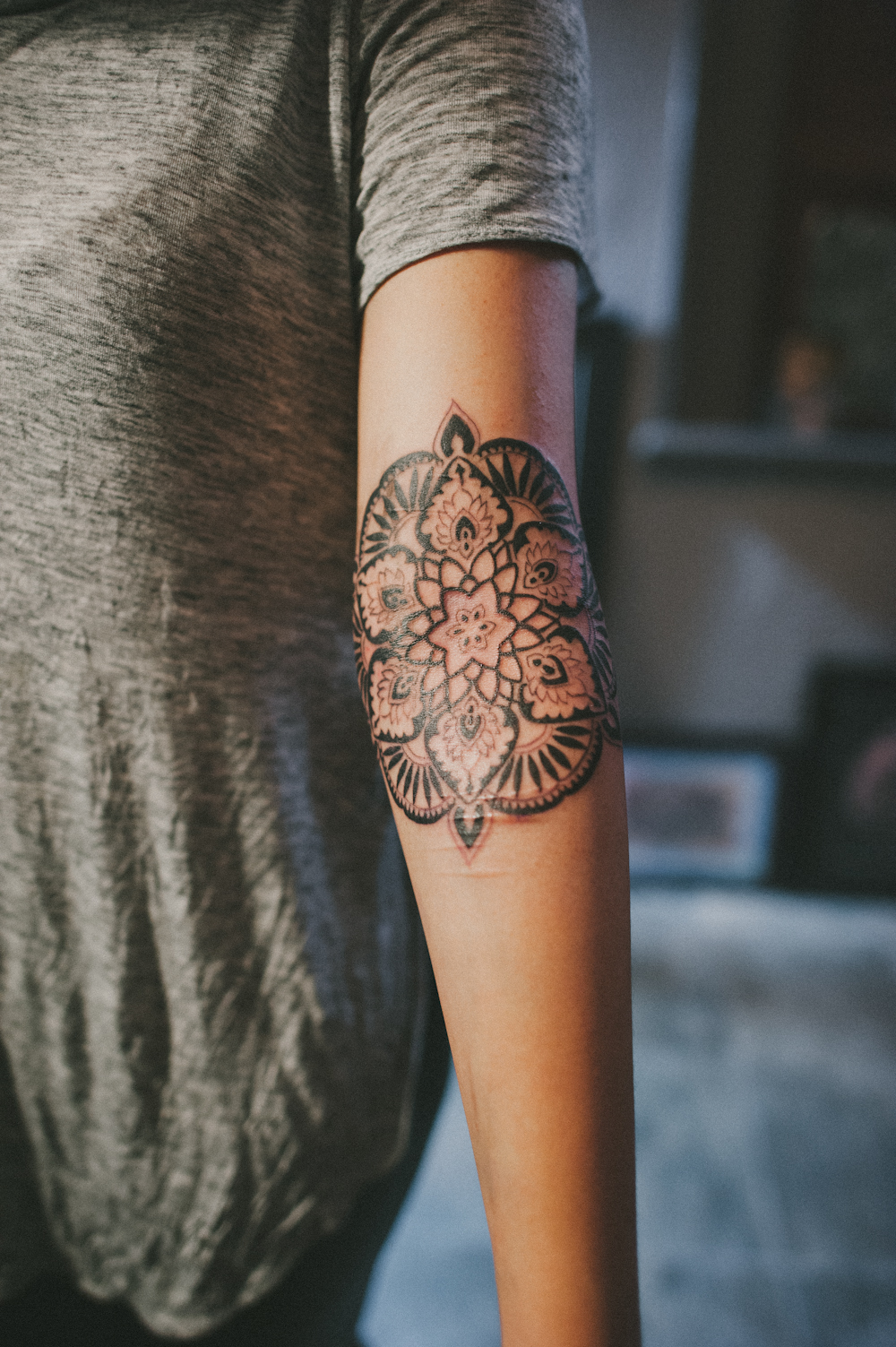 feminine mandala tattoo