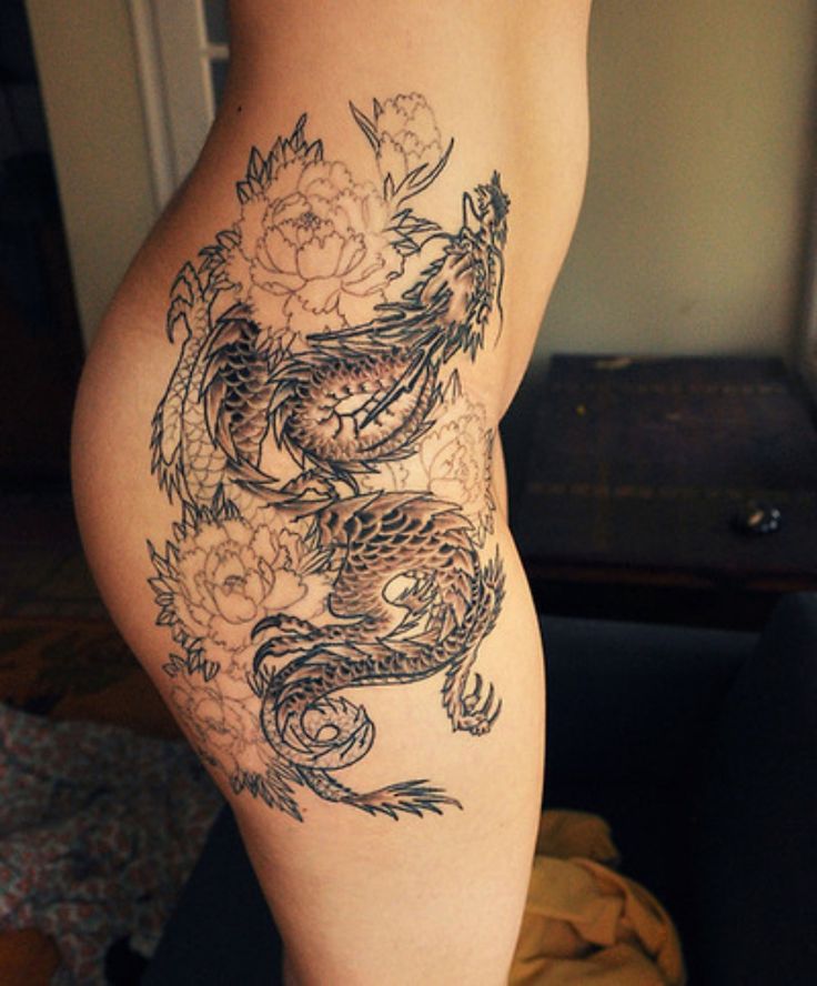 pretty dragon tattoo