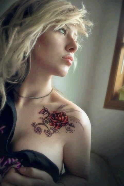 rose tattoo placement