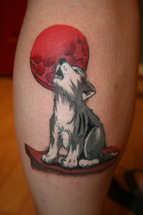  baby wolf tattoo