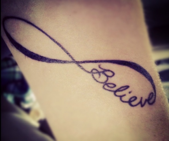 believe infinity tattoo