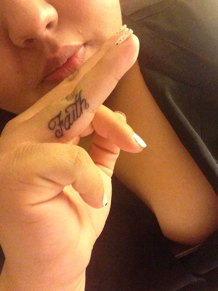  faith finger tattoos