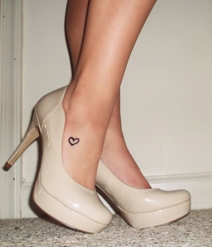  foot heart tattoos