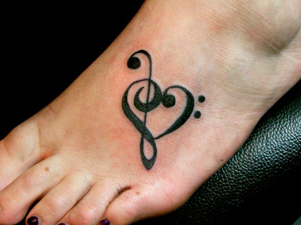  music tattoos treble clef