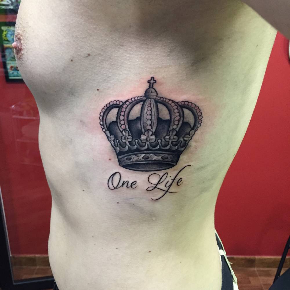 Life crown tattoos