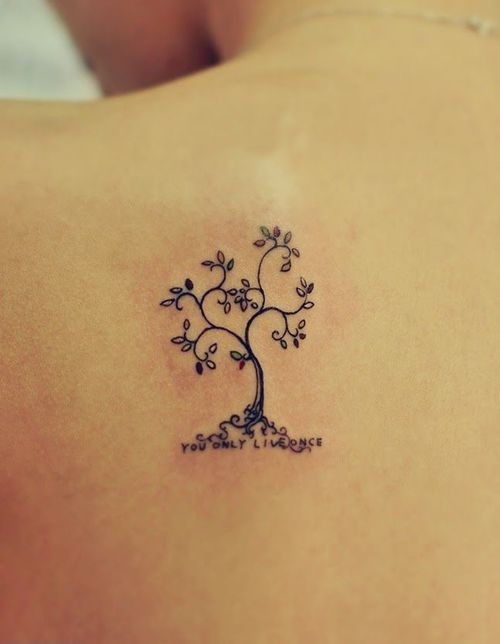 feminine tree tattoos