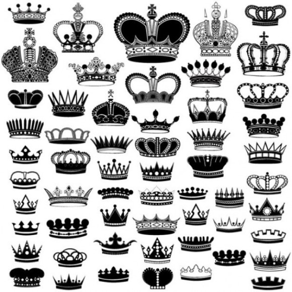 crown tattoos clip art