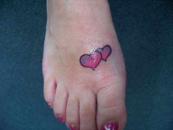 pink heart tattoos