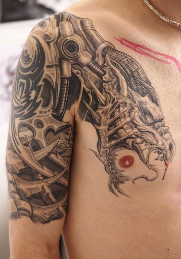  dragon tattoo arm