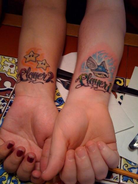  nerdy couple tattoos
