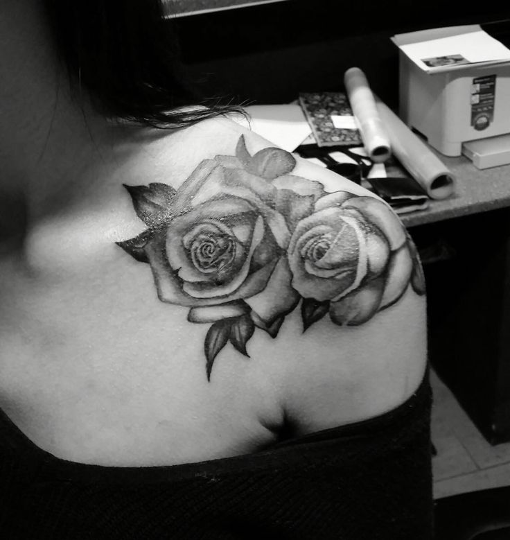 rose shoulder tattoos