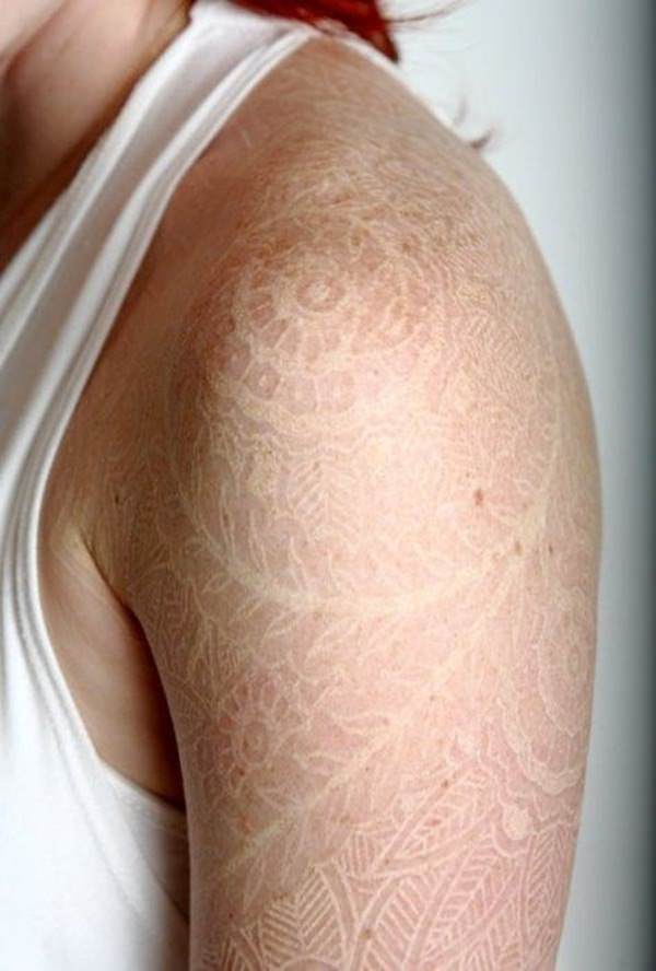  white lace tattoo