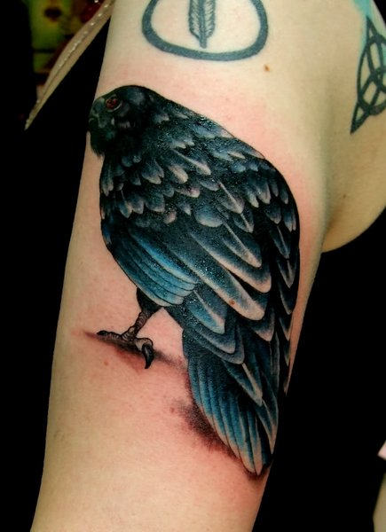 bird tattoos crows