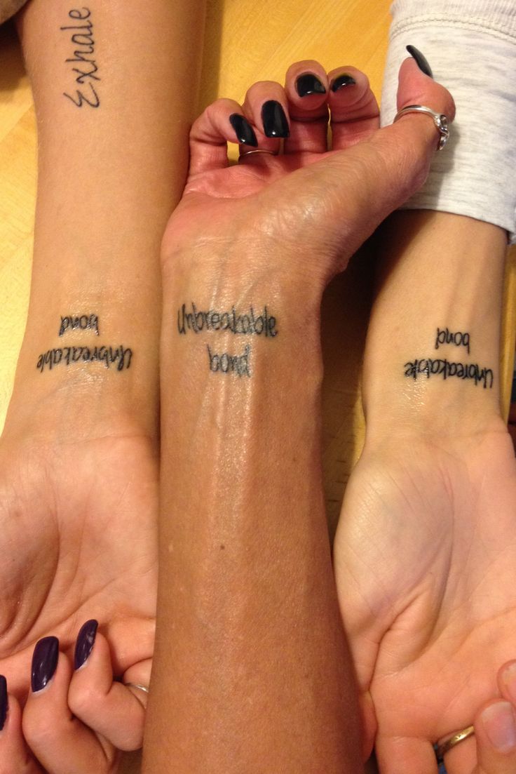  mother daughter tattoos for 3