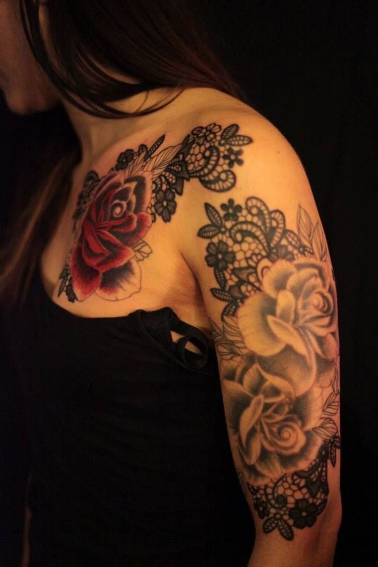  rose lace tattoo