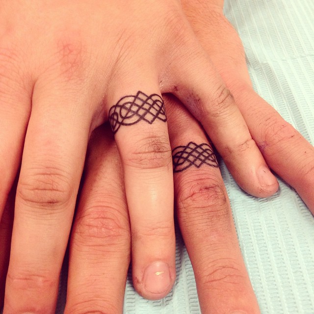 wedding finger tattoos